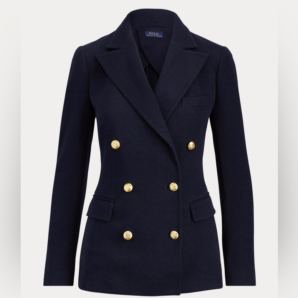 Polo Ralph Lauren Knit Double-Breasted Blazer